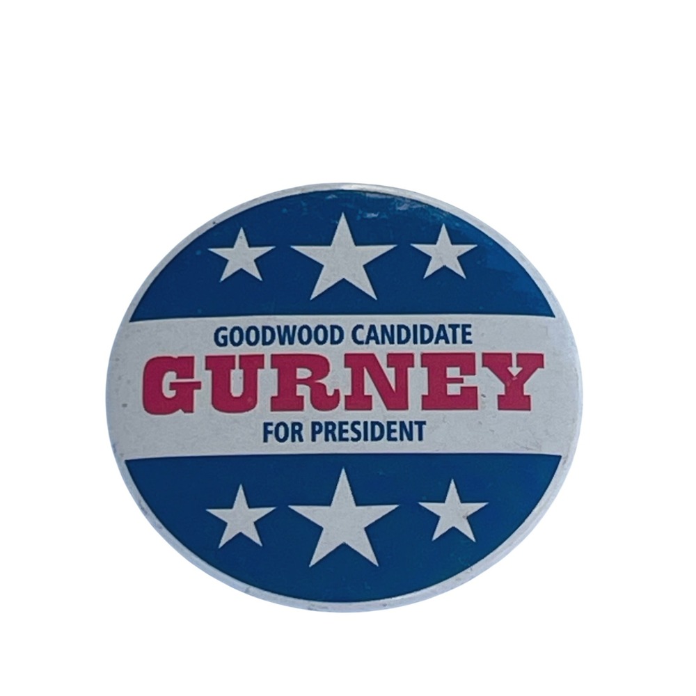 00072-VTG Goodwood Candidate Gurney For President Political Campaign‎ Pin Button - Picture 3 of 3